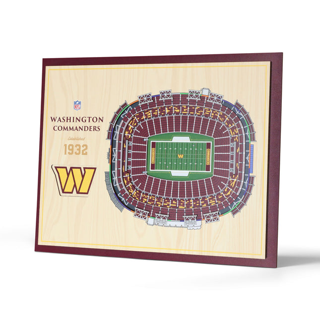Washington Commanders 5-Layer 3D StadiumView Wall Art