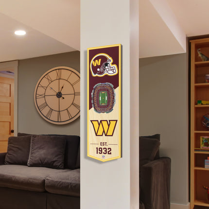 Washington Commanders 3D Stadium 6x19 Banners