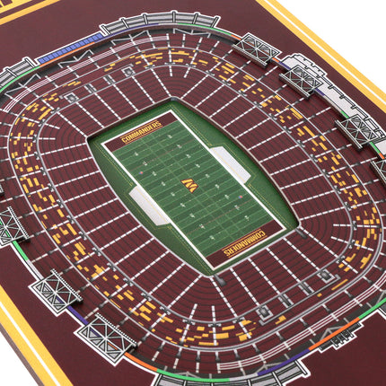 Washington Commanders 8x32 3D Stadium Banner