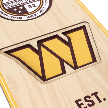 Washington Commanders 8x32 3D Stadium Banner