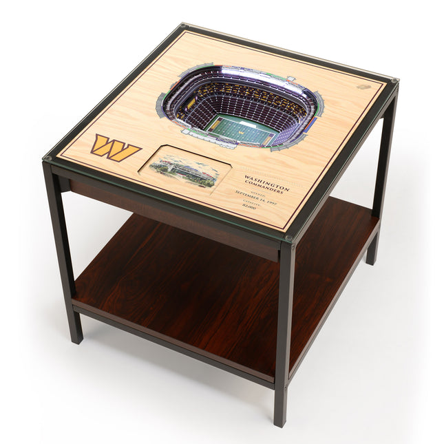 Washington Commanders 25 Layer Stadium View Lighted End Table