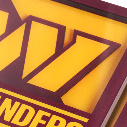 Washington Commanders 3D Logo Series Coasters