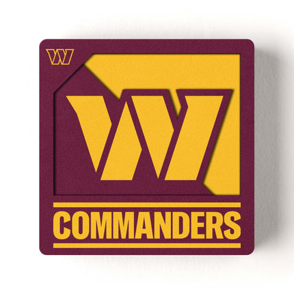 Washington Commanders 3D Logo Series Magnet