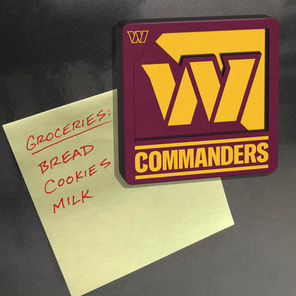 Washington Commanders 3D Logo Series Magnet