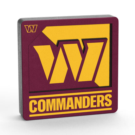 Washington Commanders 3D Logo Series Magnet