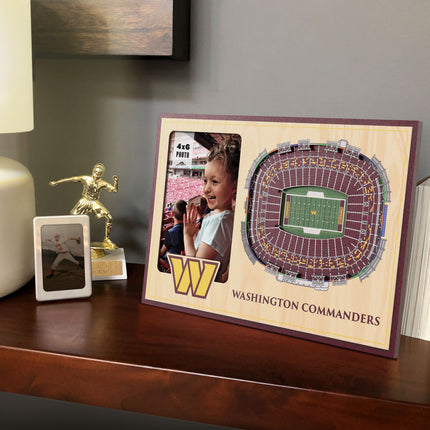Washington Commanders 3D StadiumView Picture Frame