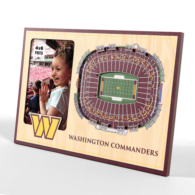 Washington Commanders 3D StadiumView Picture Frame