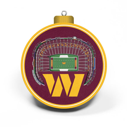 Washington Commanders 3D StadiumView Ornaments