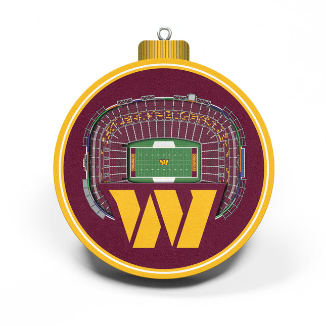 Washington Commanders 3D StadiumView Ornaments