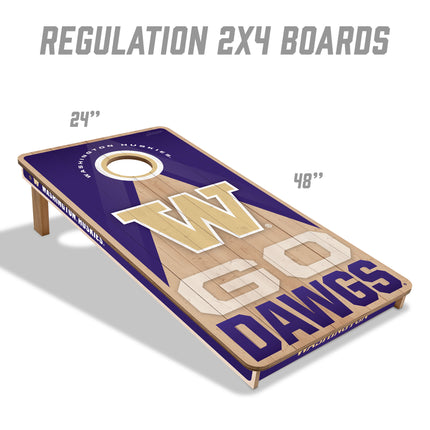 Washington Huskies 2x4 Slogan Series Cornhole Boards