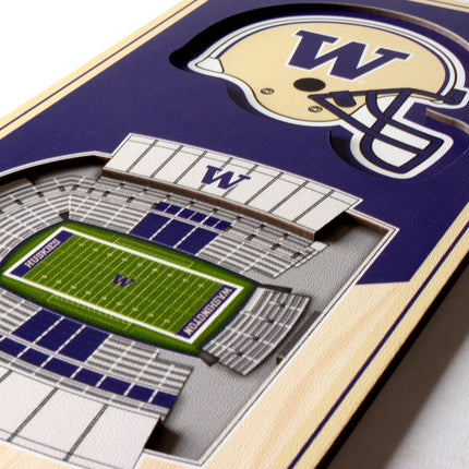 Washington Huskies 3D Stadium 6x19 Banners