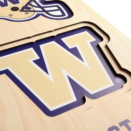 Washington Huskies 8x32 3D Stadium Banner