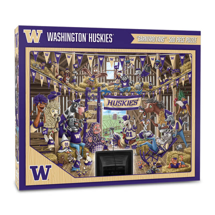 Washington Huskies Barnyard Fans Puzzle - 500 PC