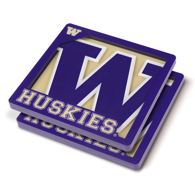 Washington Huskies 3D Logo Series Coasters