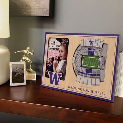 Washington Huskies 3D StadiumView Picture Frame
