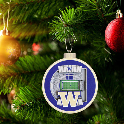 Washington Huskies 3D StadiumView Ornaments