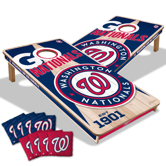 Washington Nationals Cornhole Boards 2x4