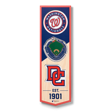 Washington Nationals 3D Stadium 6x19 Banners