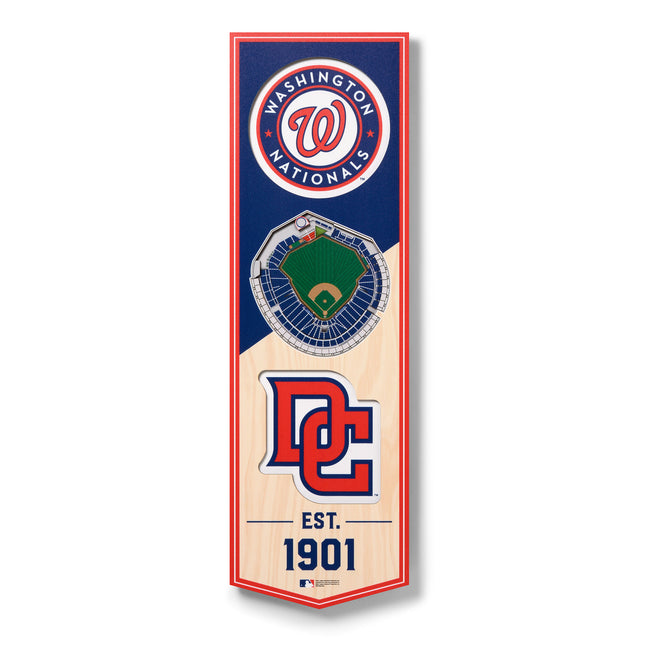 Washington Nationals 3D Stadium 6x19 Banners