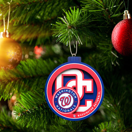 Washington Nationals 3D Logo Series Ornament