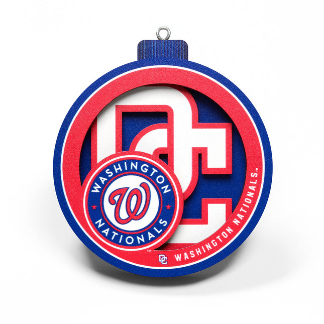 Washington Nationals 3D Logo Series Ornament