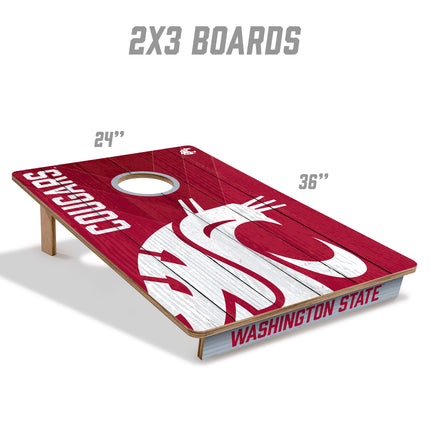 Washington State Cougars 2x3 Cornhole