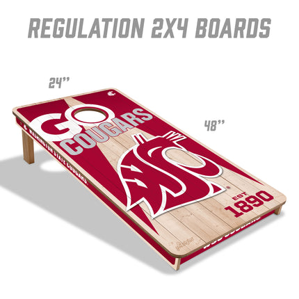 Washington State Cougars 2x4 Cornhole Boards