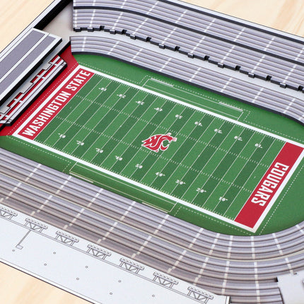 Washington State Cougars 5-Layer 3D StadiumView Wall Art