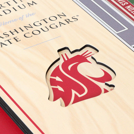 Washington State Cougars 5-Layer 3D StadiumView Wall Art