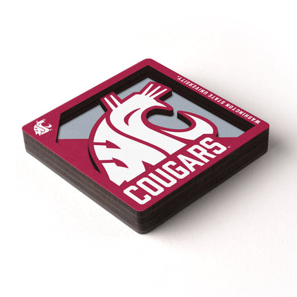 Washington State Cougars 3D Logo Series Magnet