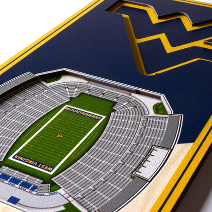 West Virginia Mountaineers 3D Stadium 6x19 Banners