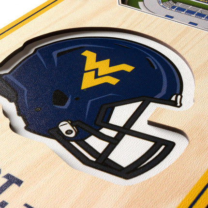 West Virginia Mountaineers 3D Stadium 6x19 Banners
