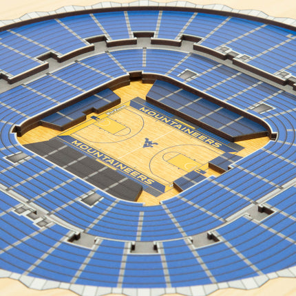 West Virginia Mountaineers 5-Layer 3D StadiumView Wall Art