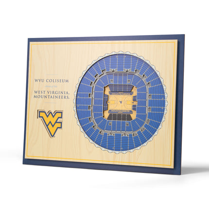 West Virginia Mountaineers 5-Layer 3D StadiumView Wall Art