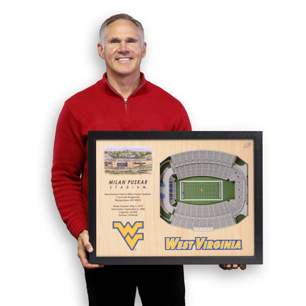 West Virginia 25-Layer StadiumViews 3D Wall Art