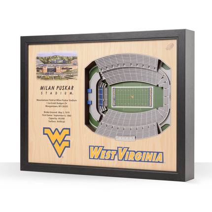 West Virginia 25-Layer StadiumViews 3D Wall Art