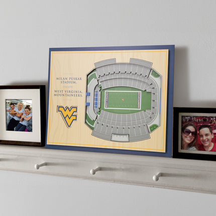 Wyoming Cowboys 5-Layer 3D StadiumView Wall Art