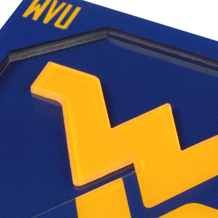 West Virginia Mountaineers 3D Logo Series Coasters