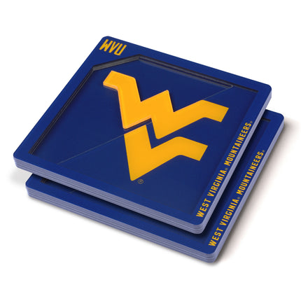 West Virginia Mountaineers 3D Logo Series Coasters