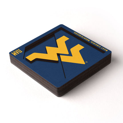 West Virginia Mountaineers 3D Logo Series Magnet
