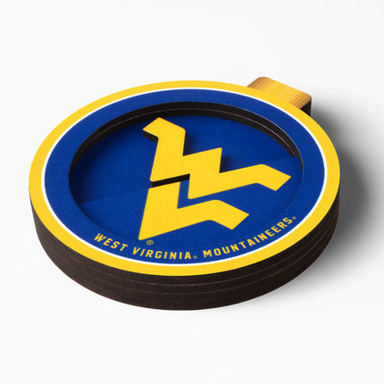 West Virginia Mountaineers 3D Logo Series Ornament