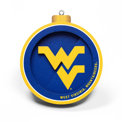 West Virginia Mountaineers 3D Logo Series Ornament