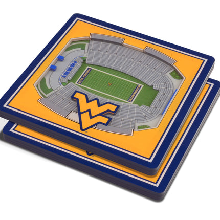 West Virginia Mountaineers 3D Stadium View Coasters