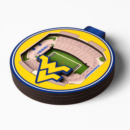 West Virginia Mountaineers 3D StadiumView Ornaments