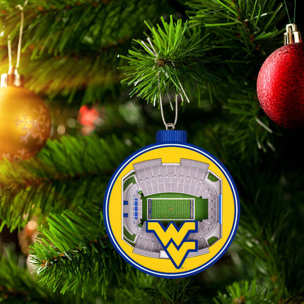 West Virginia Mountaineers 3D StadiumView Ornaments