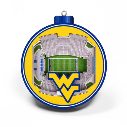 West Virginia Mountaineers 3D StadiumView Ornaments