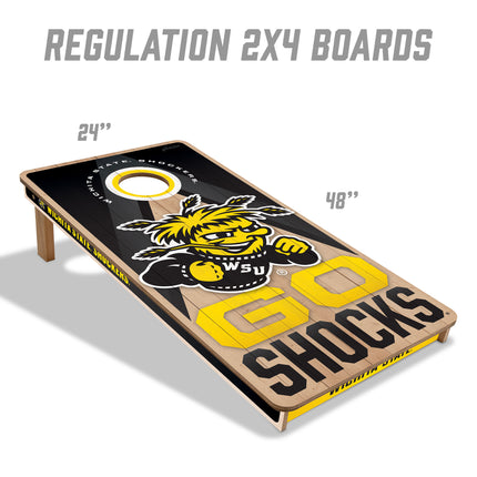 Wichita State Shockers 2x4 Slogan Series Cornhole Boards