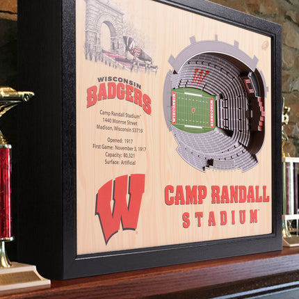 Wisconsin 25-Layer StadiumViews 3D Wall Art