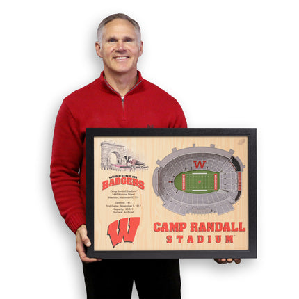 Wisconsin 25-Layer StadiumViews 3D Wall Art