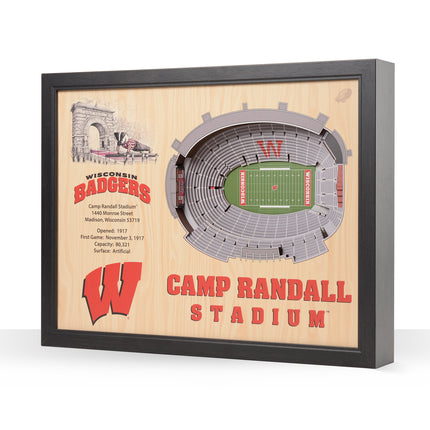 Wisconsin 25-Layer StadiumViews 3D Wall Art